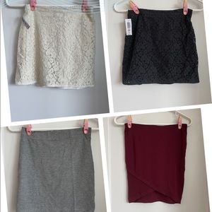 COPY - Aritzia, H&M and Stradivarius skirt bundle